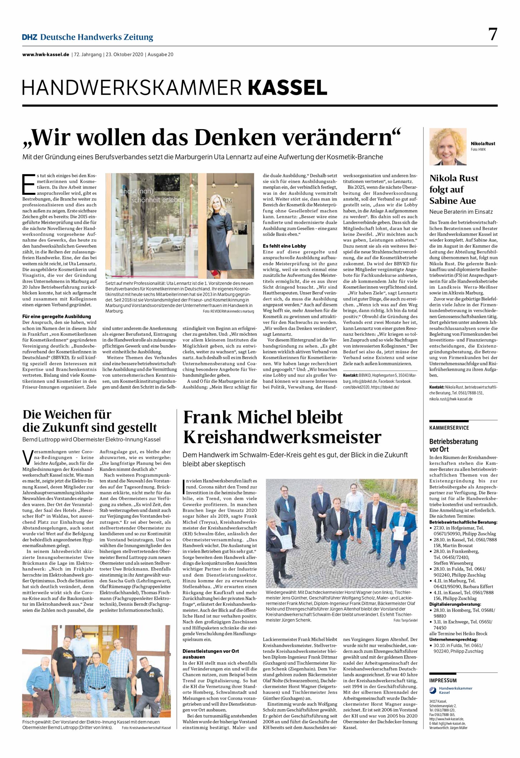Featured image for “Deutsche Handwerks Zeitung vom 23.10.2020, Ausgabe 20, Oktober”